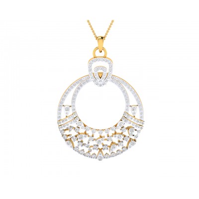 Vikki Diamond Pendant & Earrings set in gold